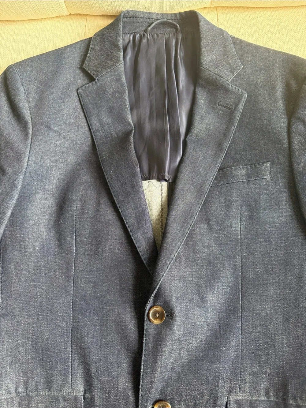 Michael Kors Luxury Denim Indigo Slim fit Blazer BNWOT 38R